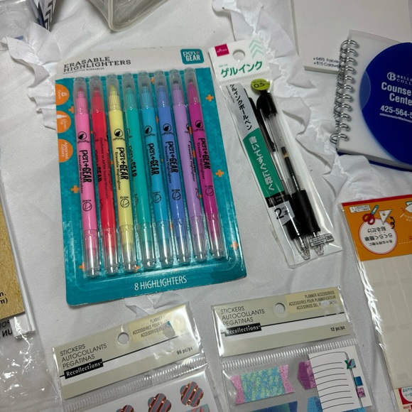 New Office Supply Organizer Lot of 10 – Pencil Cases, Highlighters, Notebook - Picture 6 of 11